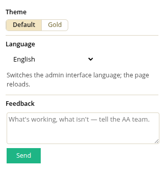 Appearance switch and a feedback box